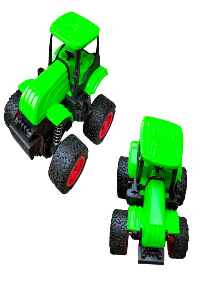 RUHANI Pack of 2 Car Push an Go Airplane and Tractor Car Toy for Kids Multicolour - Image 5